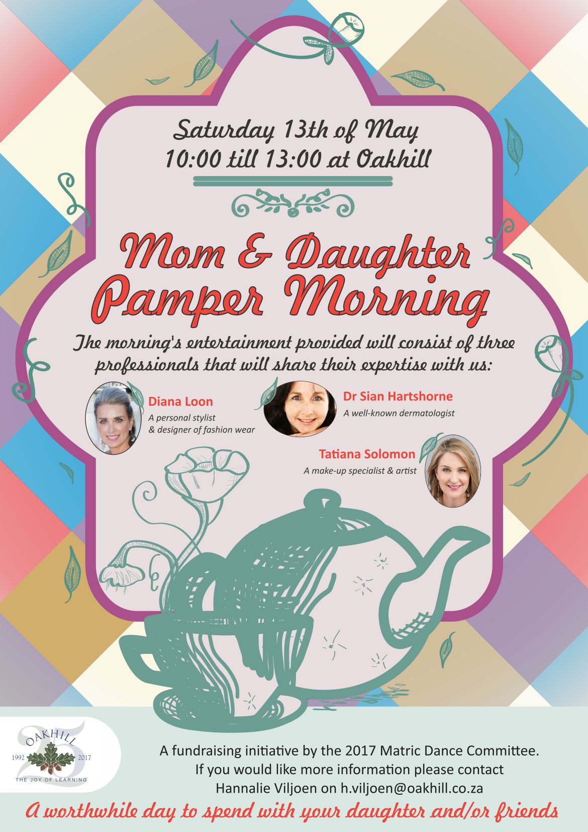 A3 Poster mom and daughter pamper morning