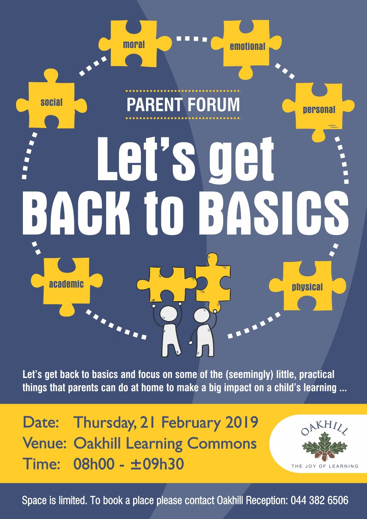 PARENT FORUM - Back to Basics