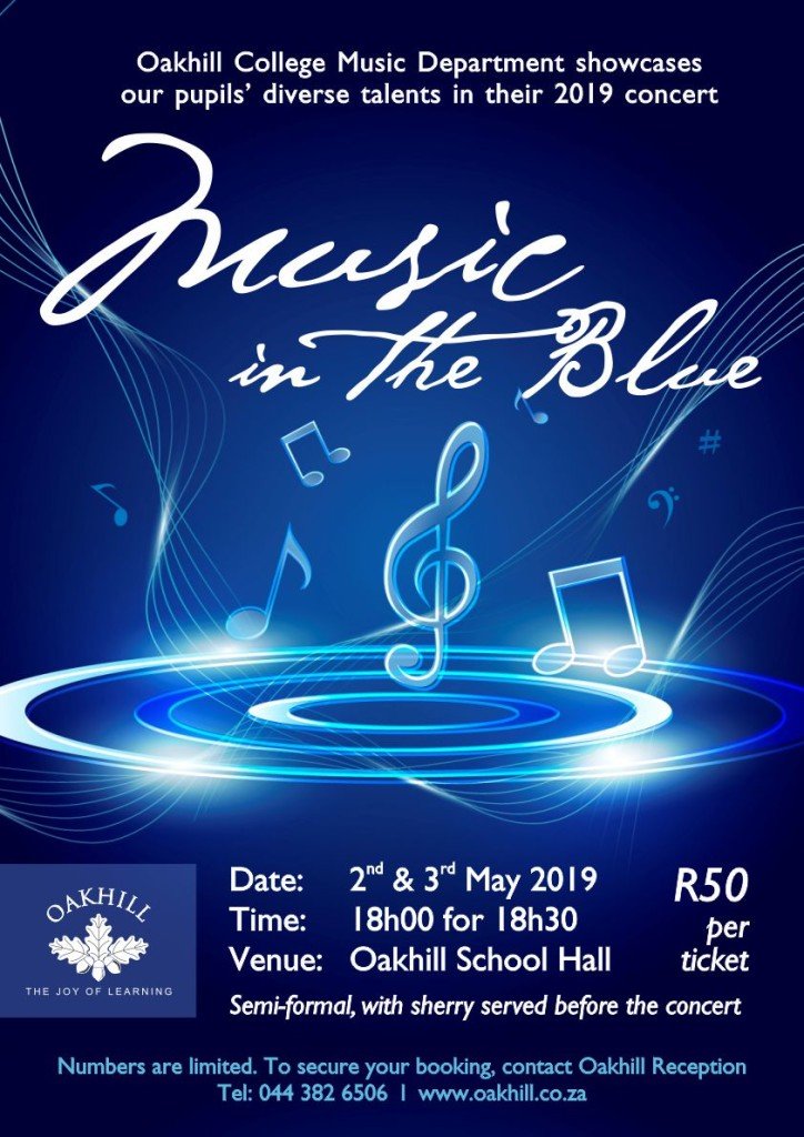 College Music in the Blue POSTER