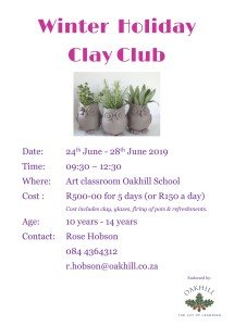 Winter Holiday Clay Club - June 2019